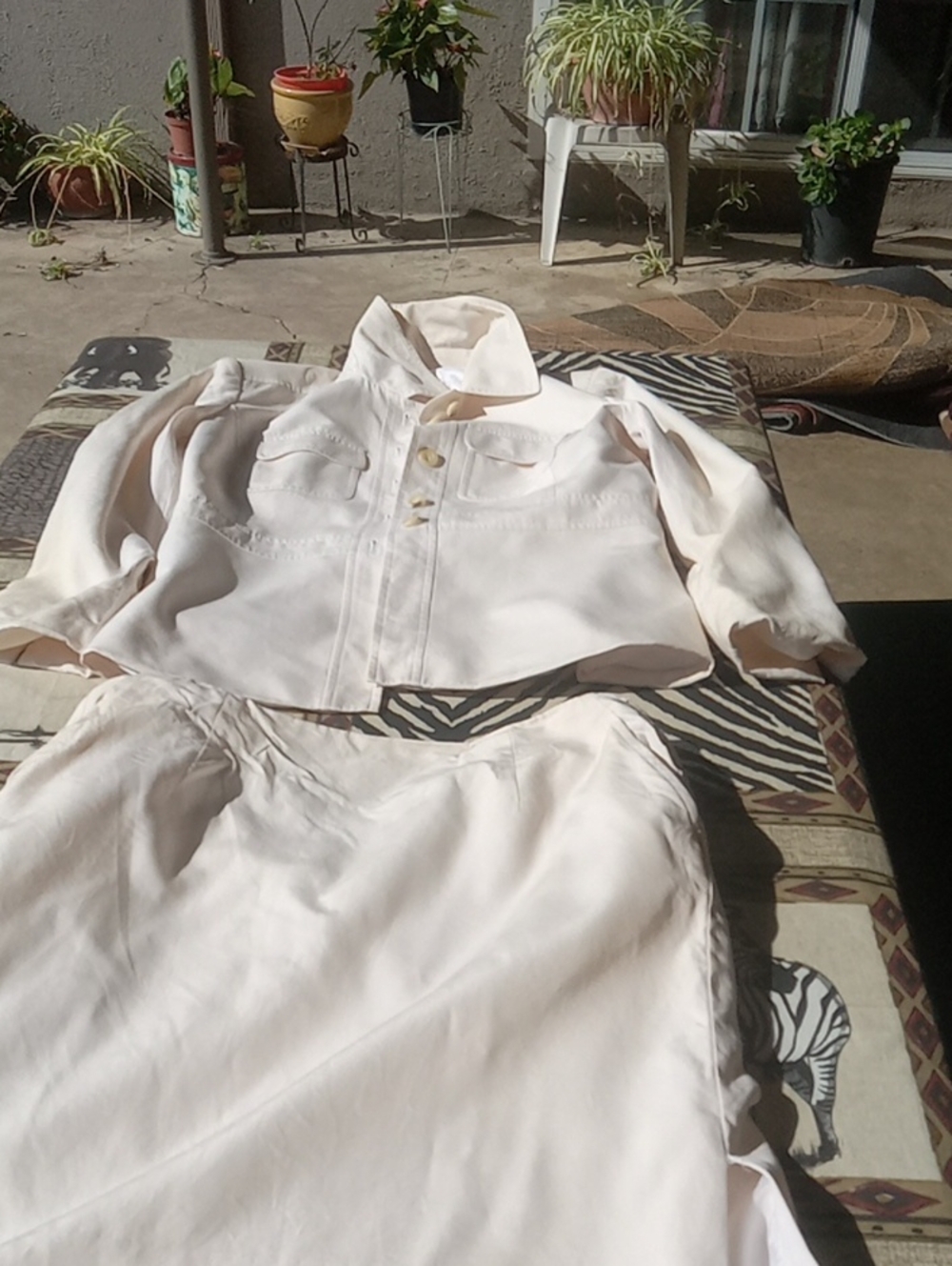 TALBOTS CREAM COLORED SUIT